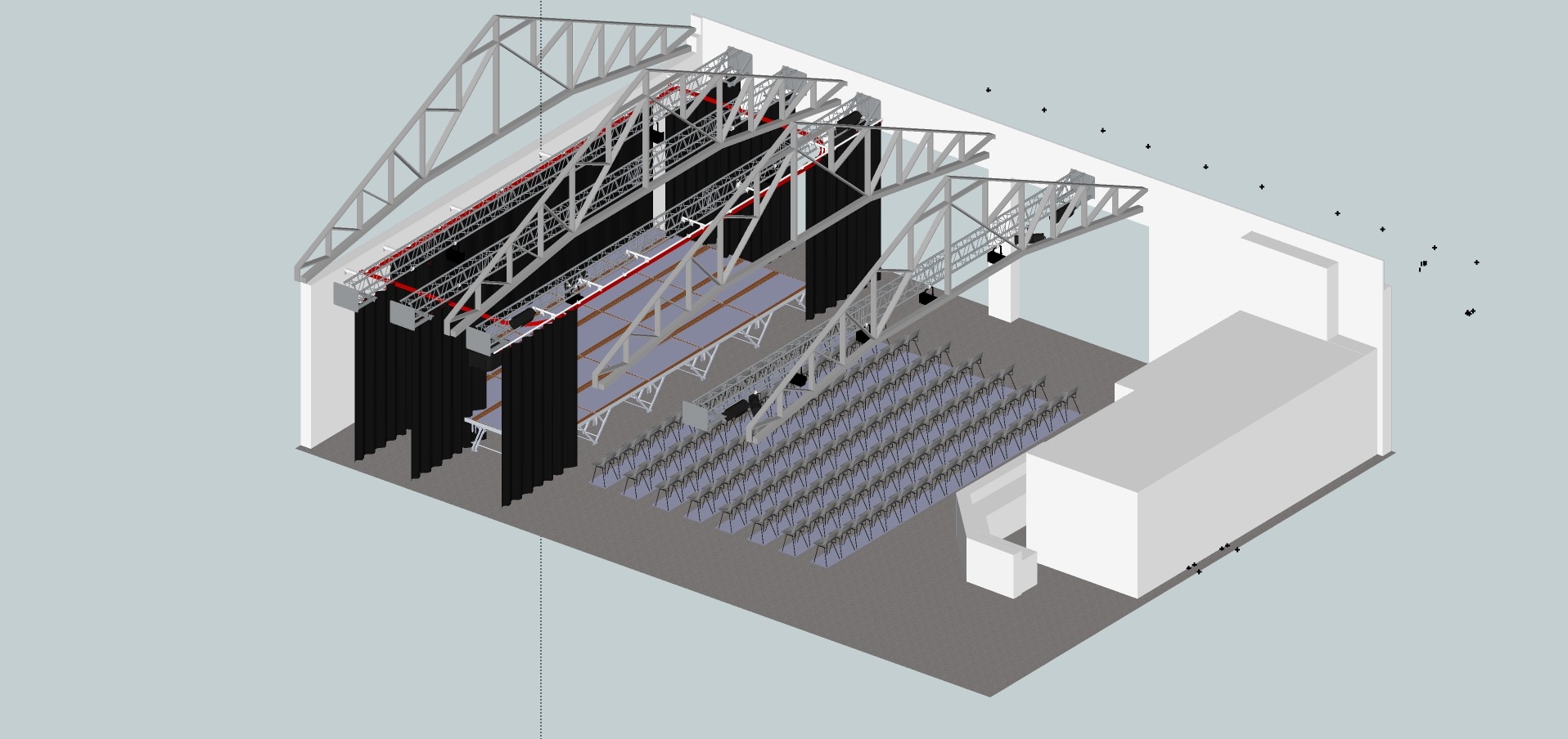 Halle couverte de Thenon — Le projet — étape 3