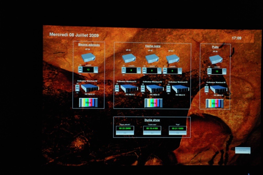 Installation technique — Lascaux Révélé — Musée du Thot